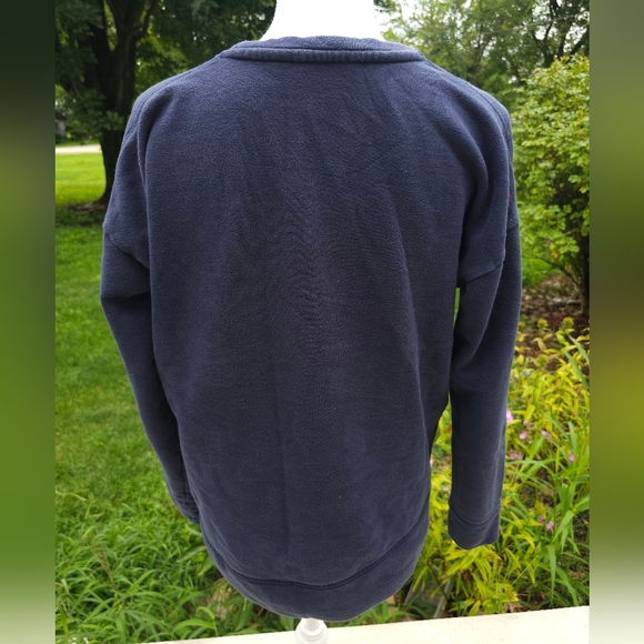 Lululemon Athleta  small cozy double zipper design crewneck sweatshirt blue - Picture 4 of 9